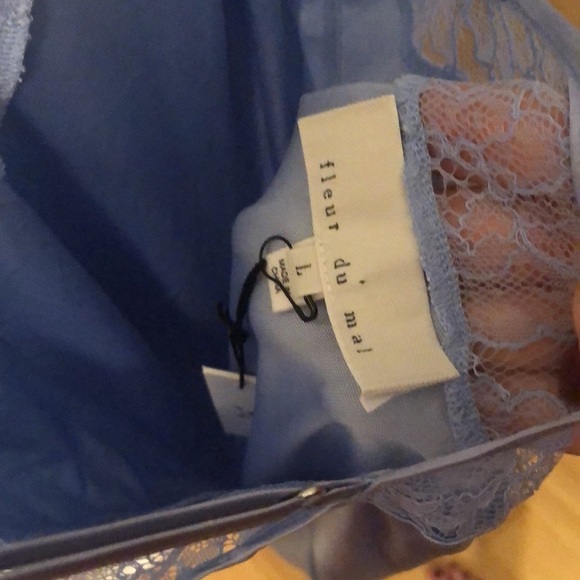 Fleur Du Mal | NWT Luster Jersey Slip in Ice Queen - Size Large - Picture 8 of 10